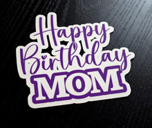 Load image into Gallery viewer, Happy Birthday Cake Topper with Custom Name (Glossy Card Stock)