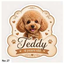 Load image into Gallery viewer, 6.5" Custom Photo Cake Topper | Shiny Holographic | Made to Create a Lasting Memory