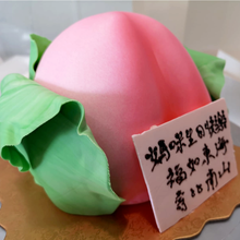 Load image into Gallery viewer, Custom Longevity Chinese Peach Cake