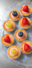 Load image into Gallery viewer, Cake Tart Platter 16" - Mini Strawberry-only or Assorted Fresh Fruit Tart
