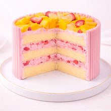 Load image into Gallery viewer, NEW! Strawberry Pocky Wrapped (Mango) Cake
