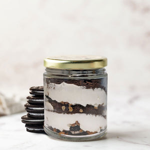 Skor & Oreo Chocolate Cake-in-a-Jar