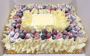 White Chocolate Strawberry Shortcake (can add mango)