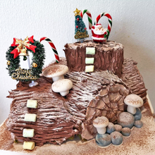 Load image into Gallery viewer, Christmas Log Cake (Drop down menu for flavours)
