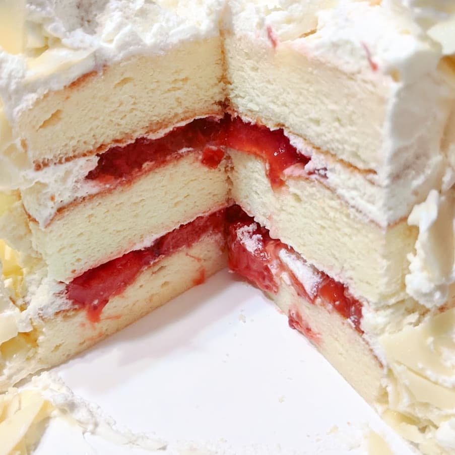 White Chocolate Strawberry Shortcake (can use Fresh Strawberries)
