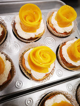 Load image into Gallery viewer, Fresh Mango Cupcakes (min. 2 dozen)
